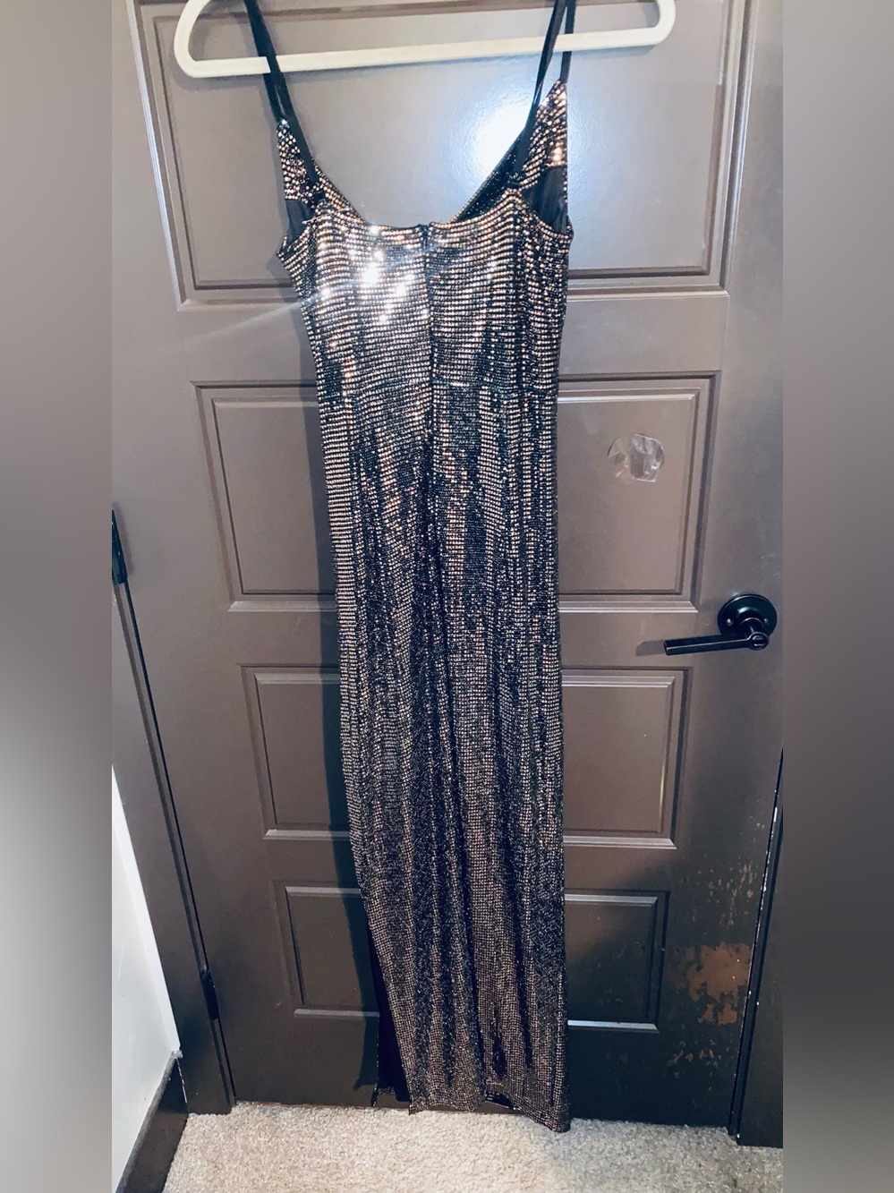 Lulu's glamours Sequin Cowl Draped Maxi Skirt - Picture 4 of 9